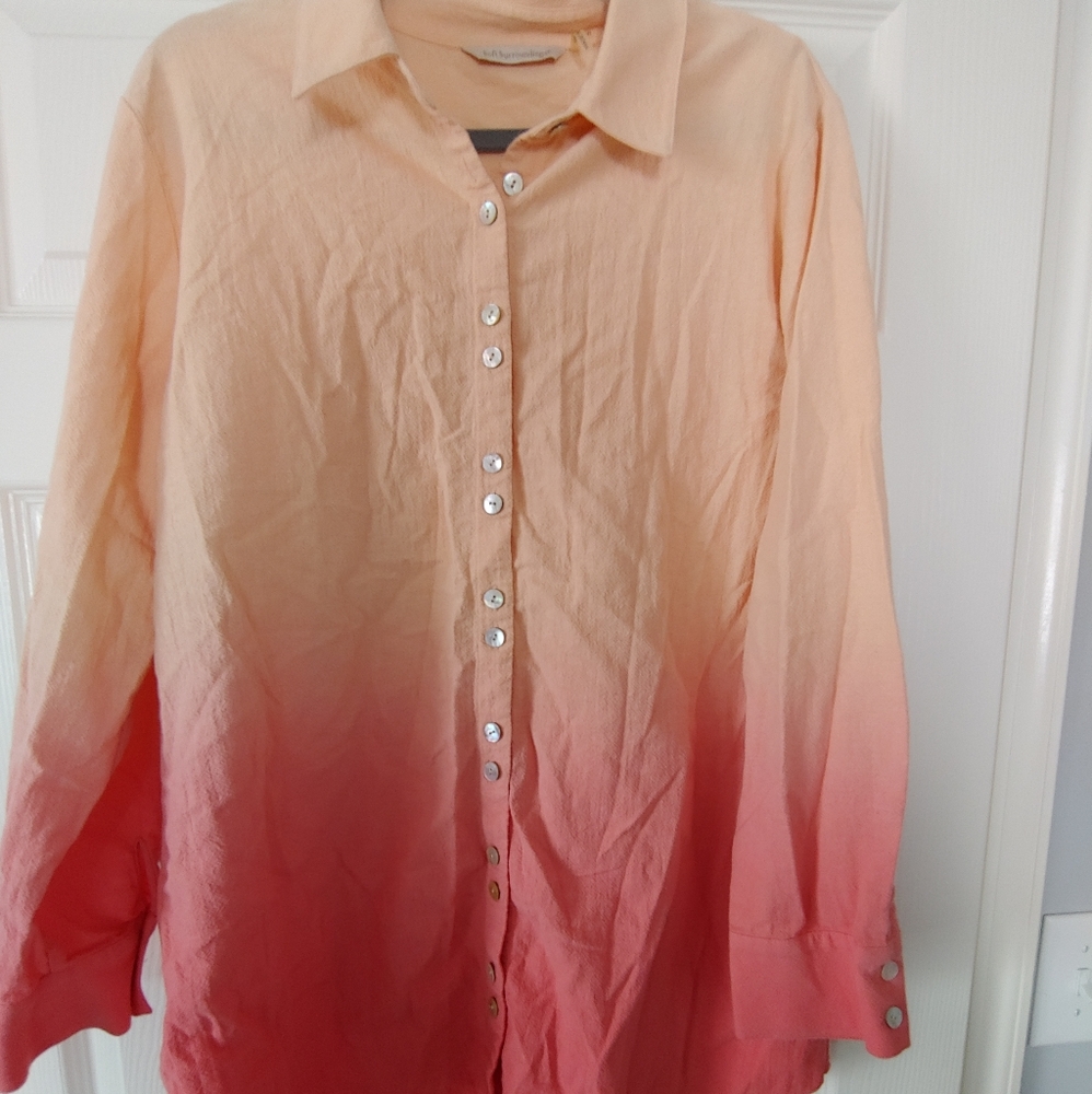 Soft Surroundings Womens Long Sleeve Tunic